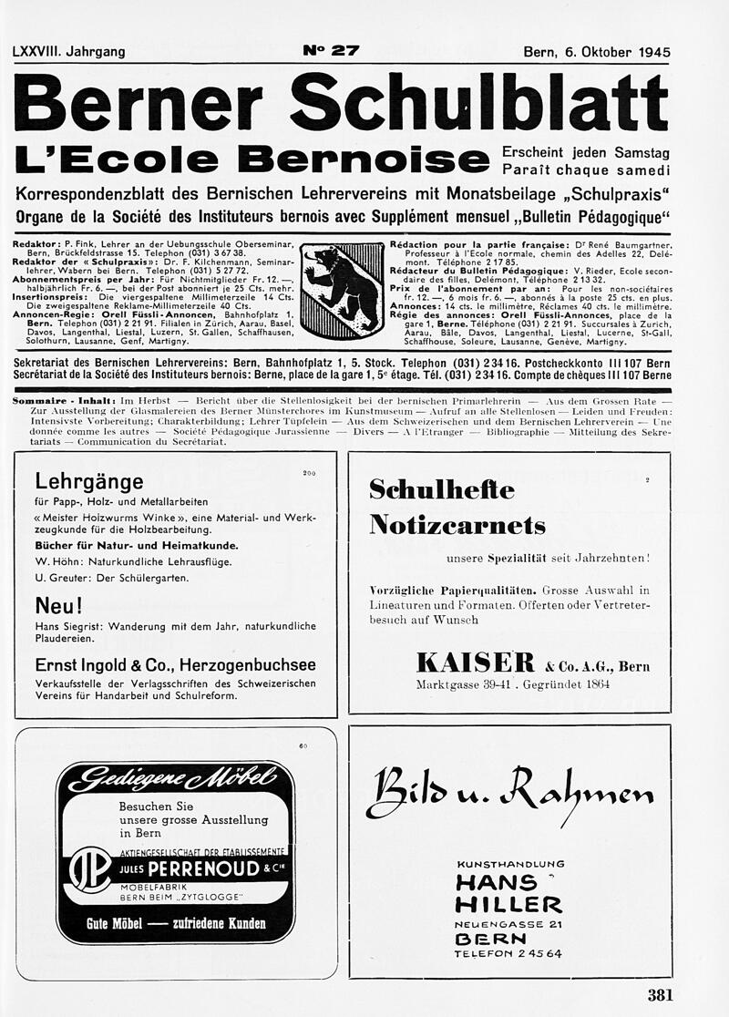 Buchumschlag - Heft 27