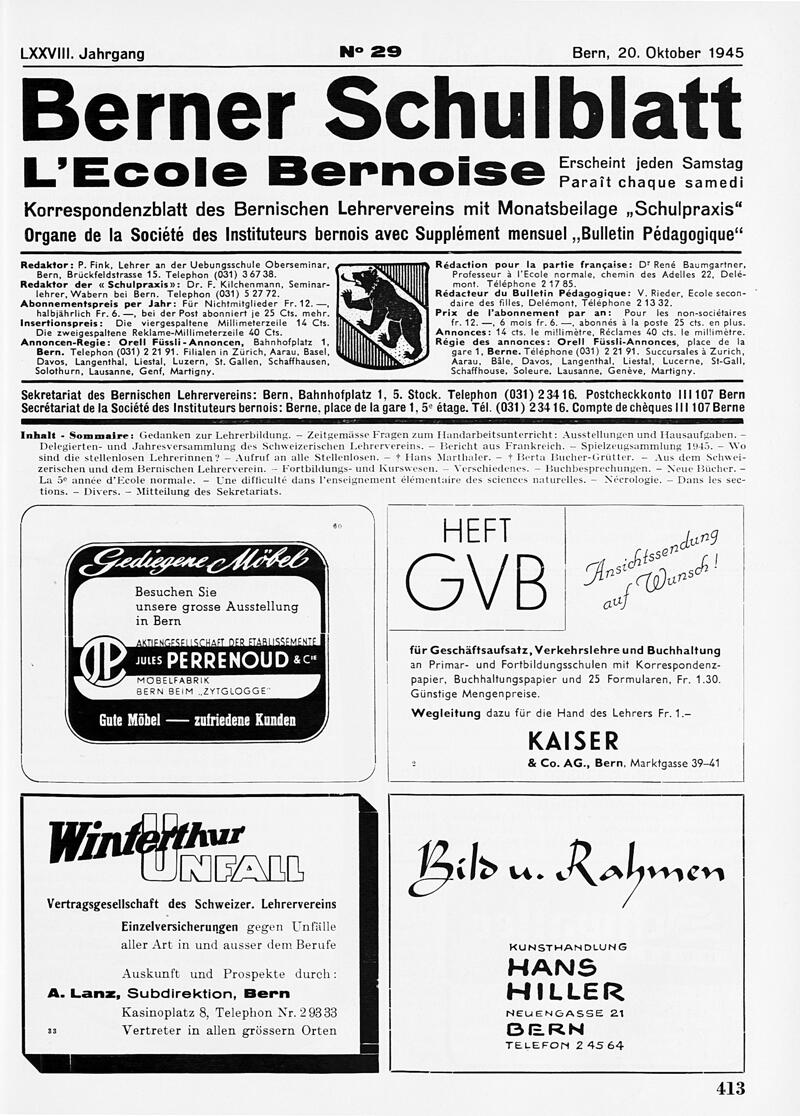 Buchumschlag - Heft 29