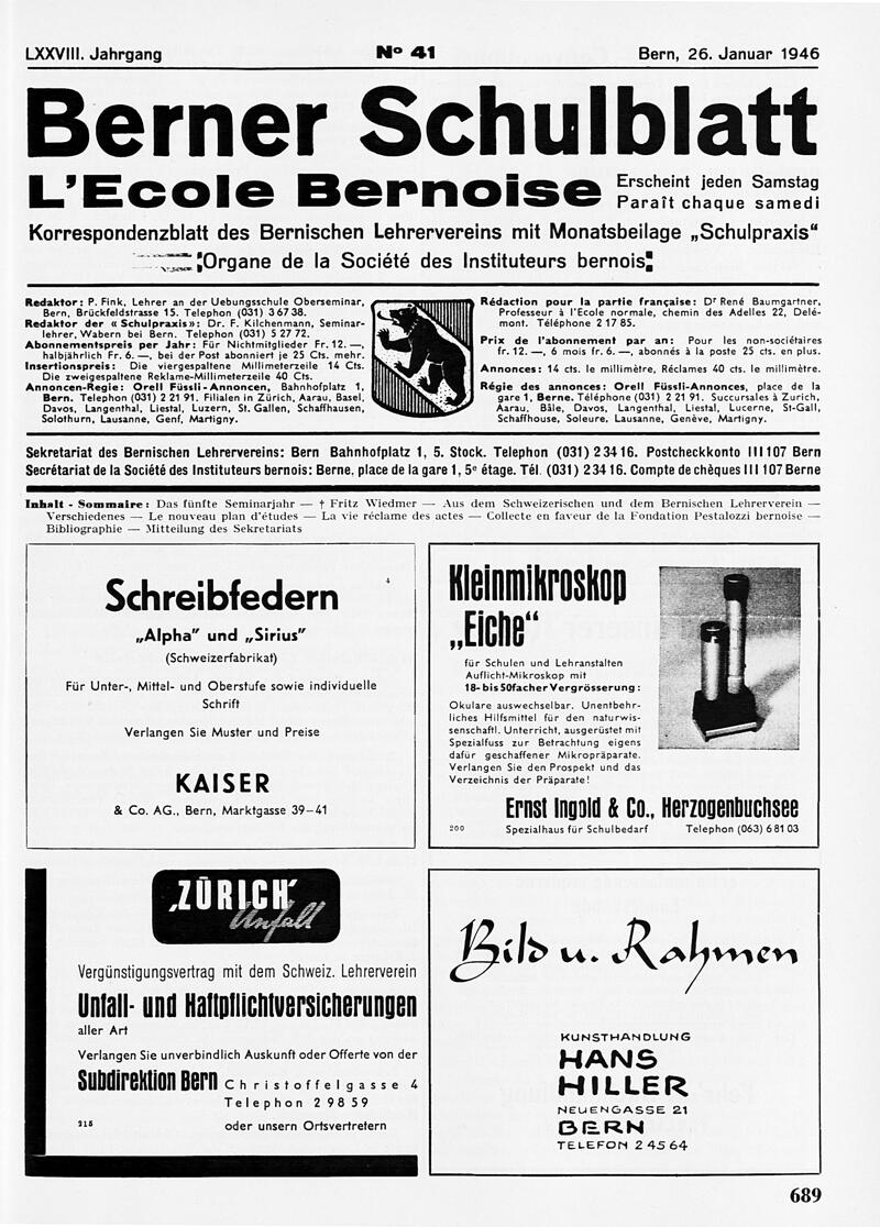 Buchumschlag - Heft 41