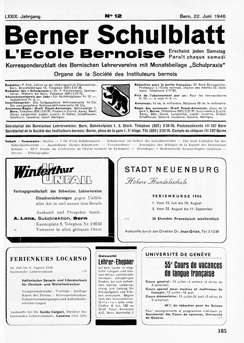 Buchumschlag - Heft 12