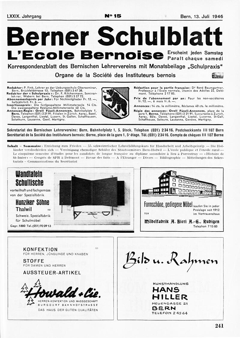 Buchumschlag - Heft 15