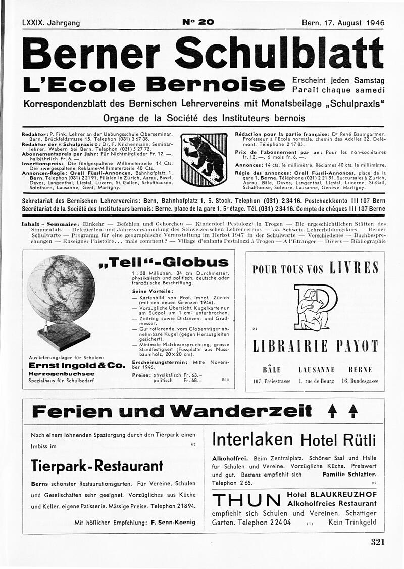 Buchumschlag - Heft 20