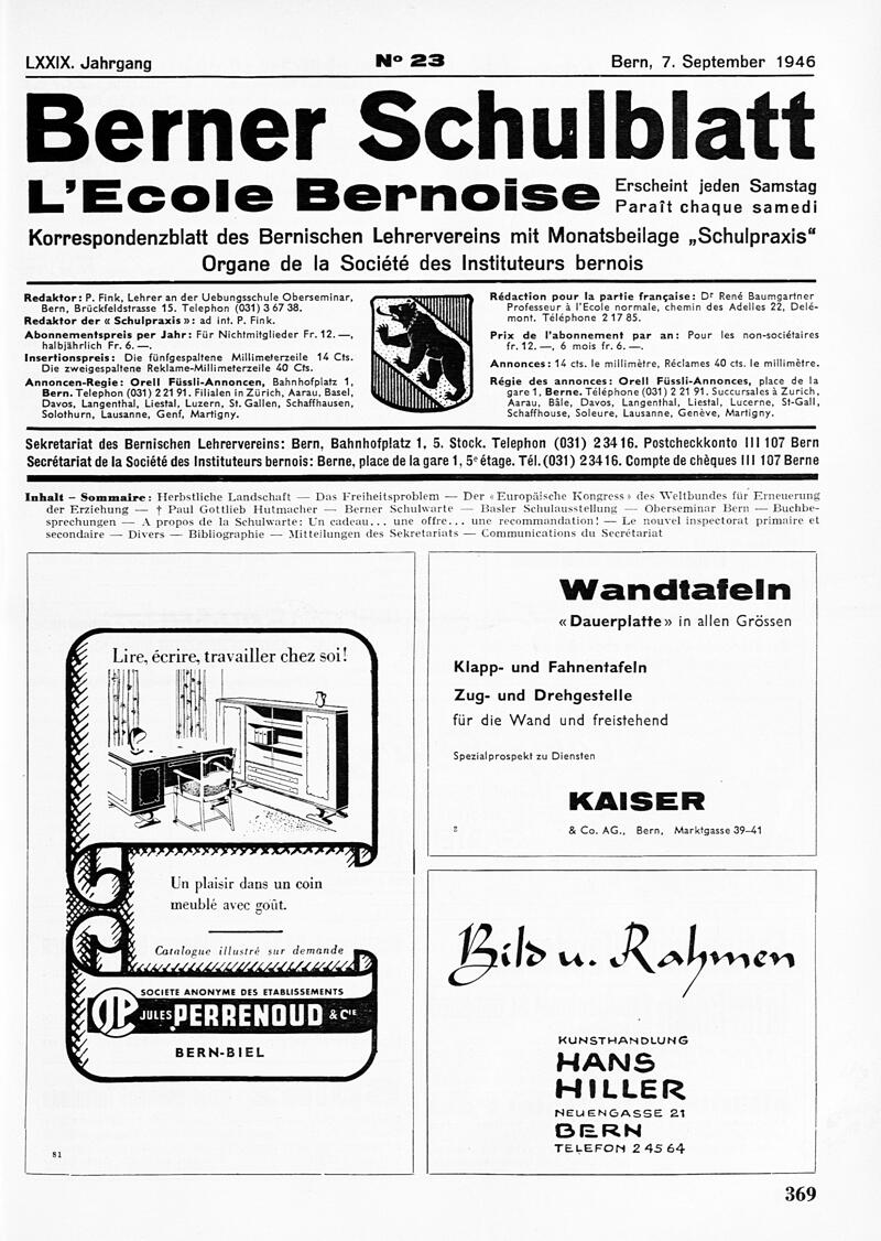 Buchumschlag - Heft 23