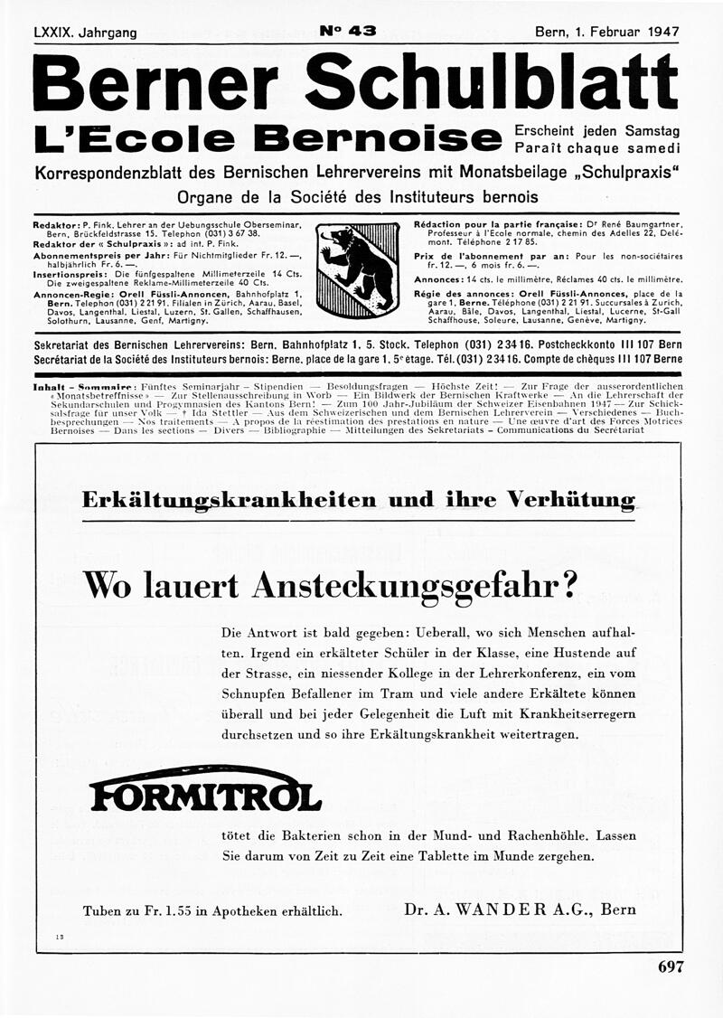 Buchumschlag - Heft 43