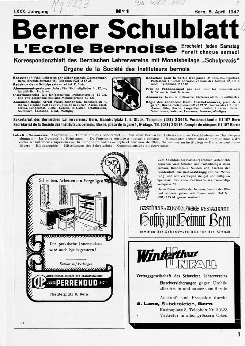 Buchumschlag - Heft 1