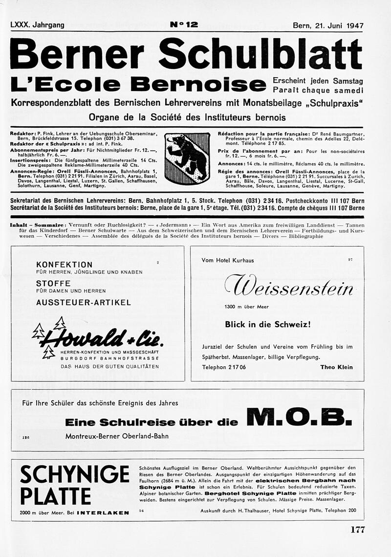 Buchumschlag - Heft 12