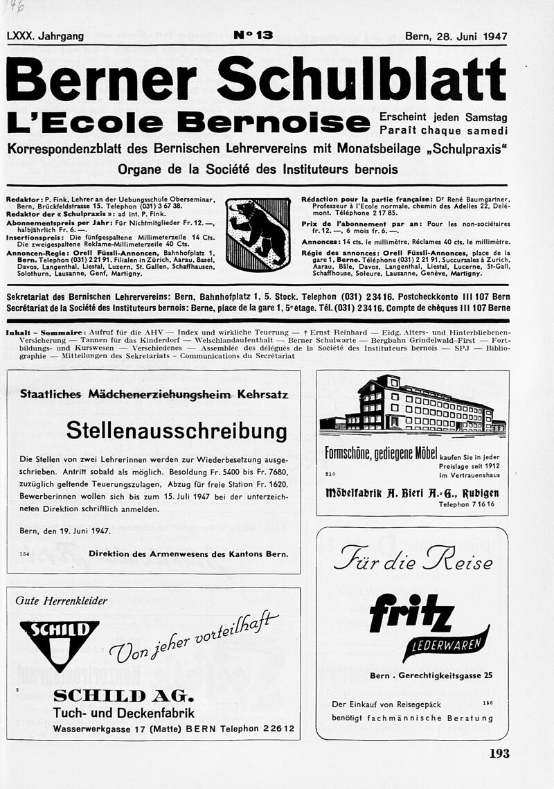 Buchumschlag - Heft 13