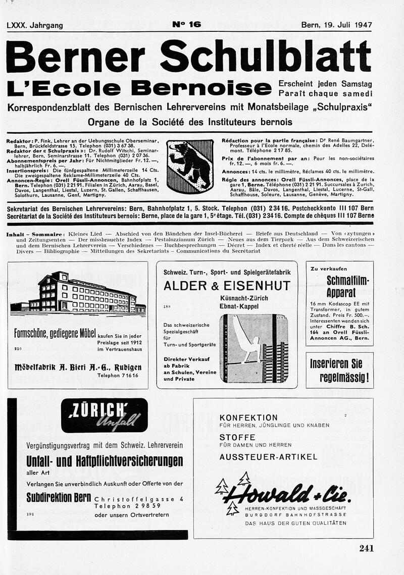 Buchumschlag - Heft 16