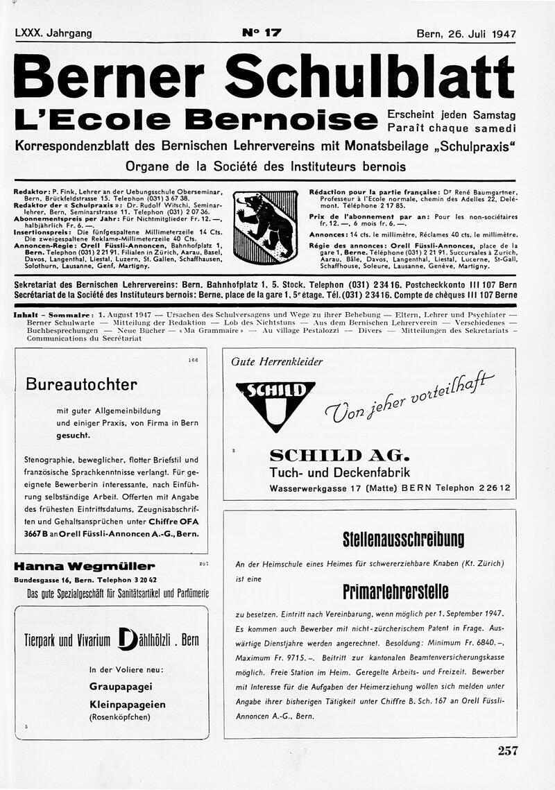 Buchumschlag - Heft 17