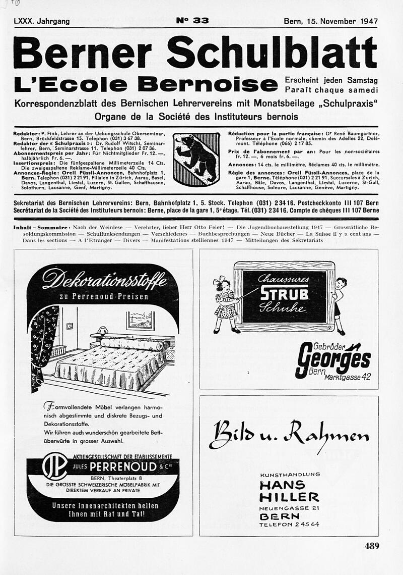 Buchumschlag - Heft 33