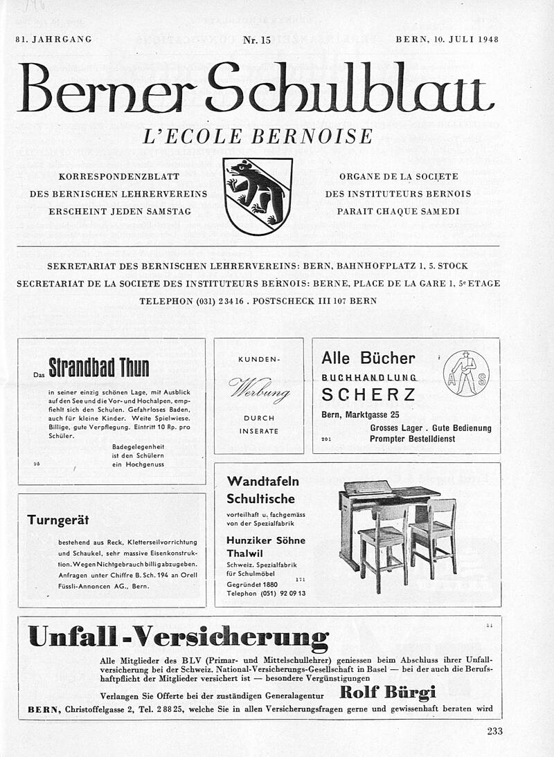 Buchumschlag - Heft 15