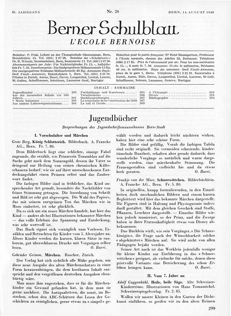 Buchumschlag - Heft 20