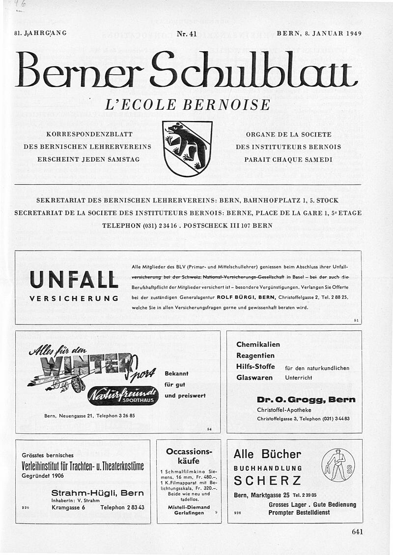 Buchumschlag - Heft 41