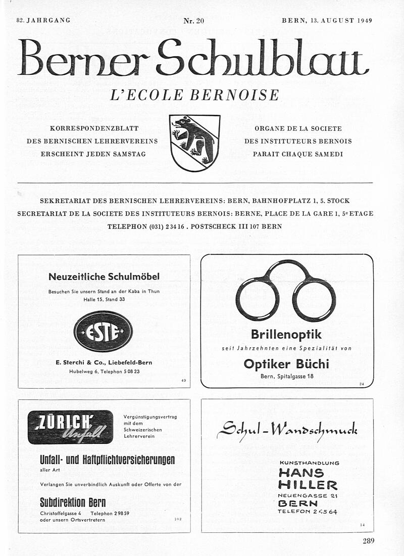 Buchumschlag - Heft 20