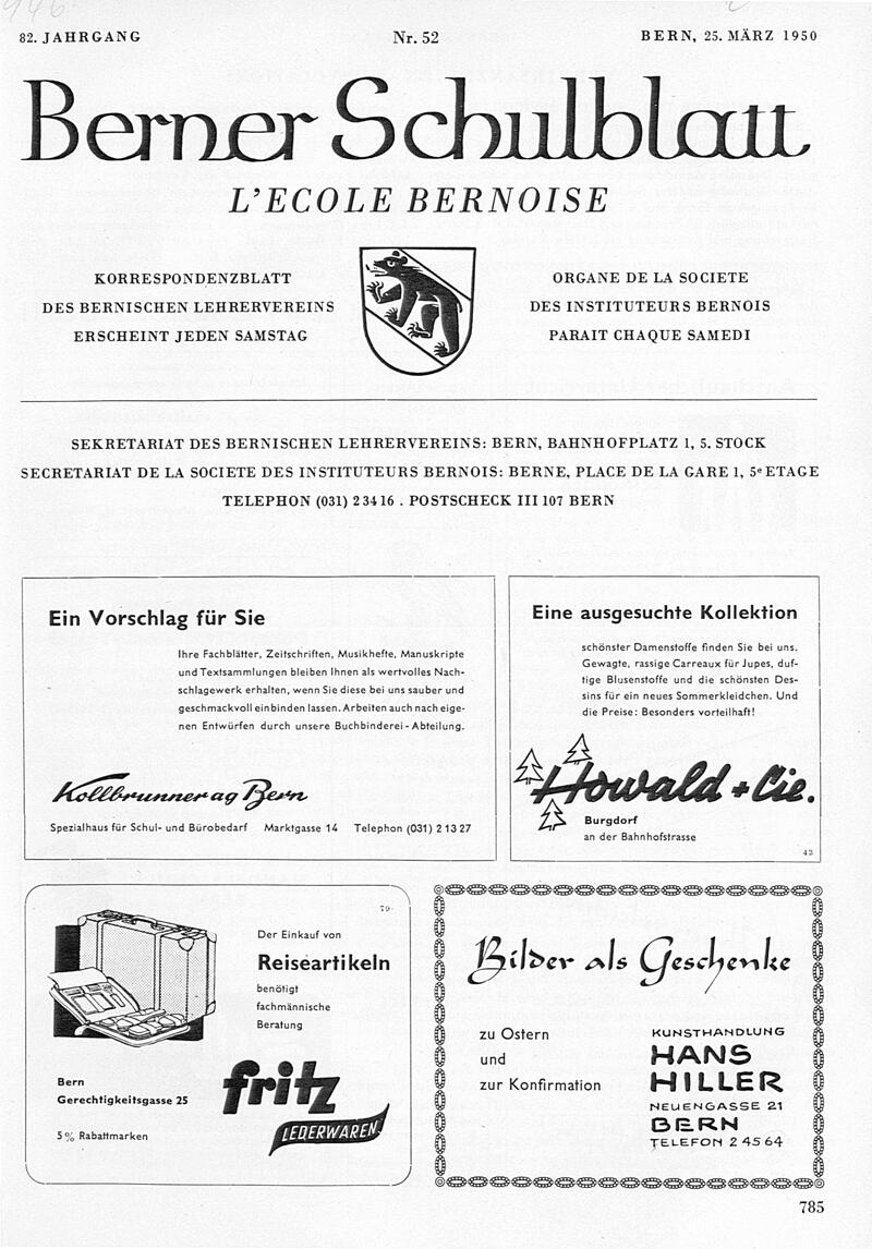 Buchumschlag - Heft 52