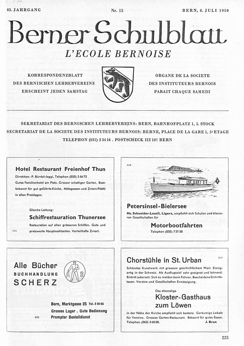 Buchumschlag - Heft 15