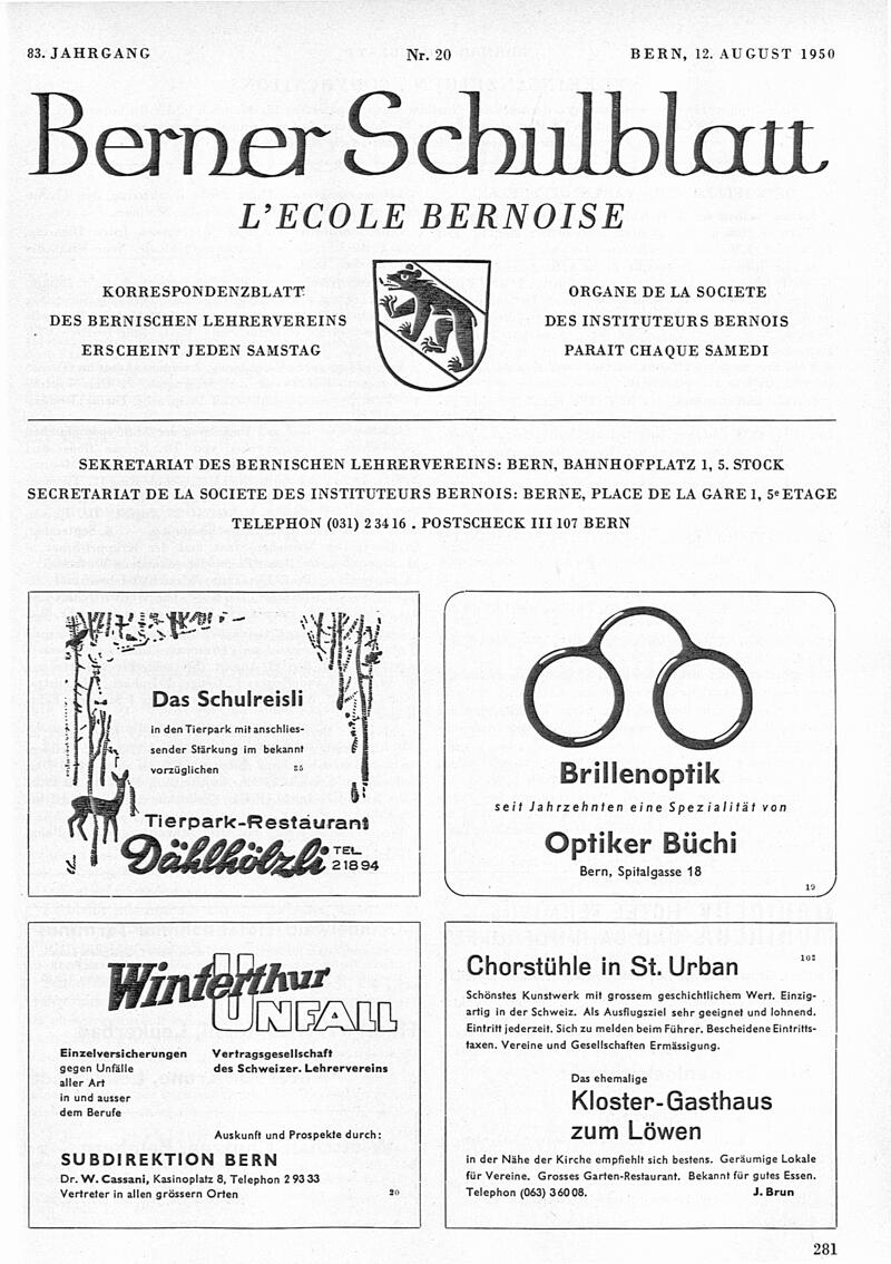 Buchumschlag - Heft 20