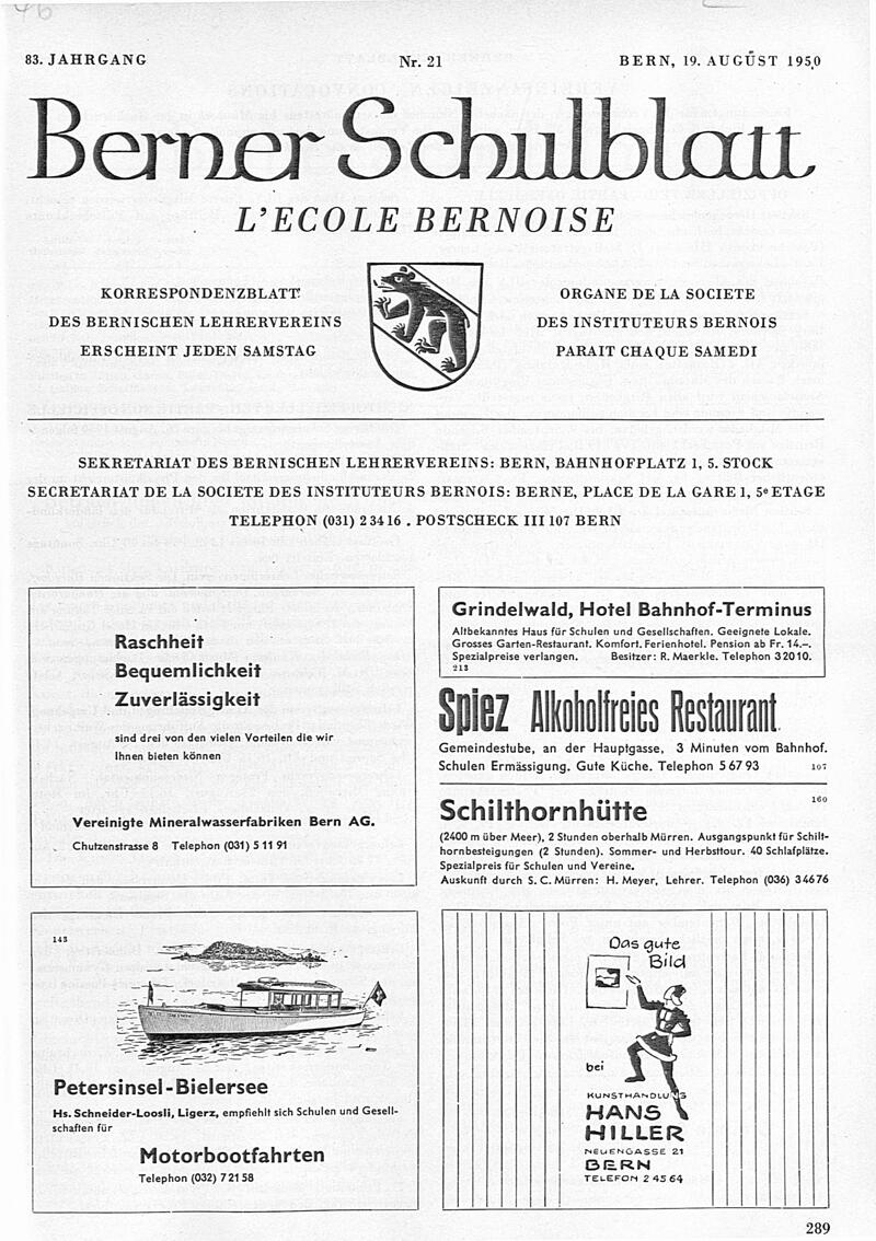 Buchumschlag - Heft 21