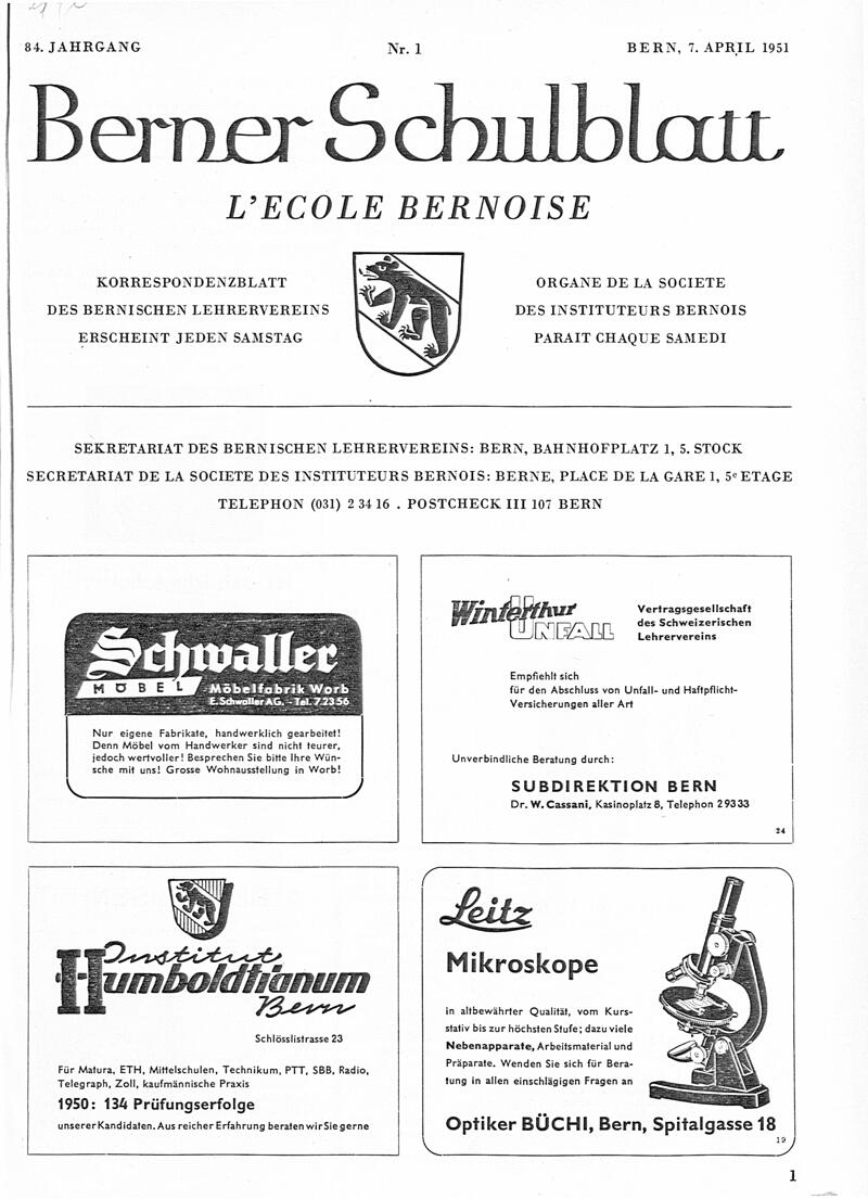 Buchumschlag - Heft 1