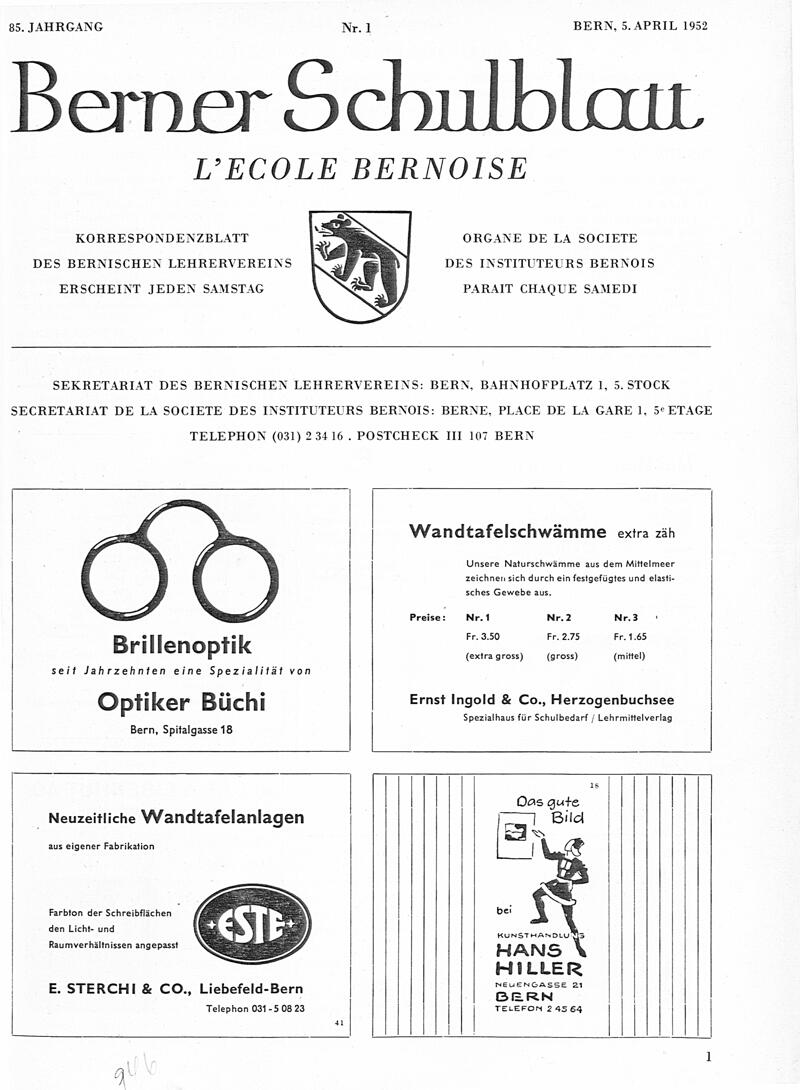 Buchumschlag - Heft 1