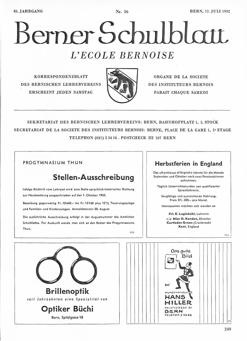 Buchumschlag - Heft 16