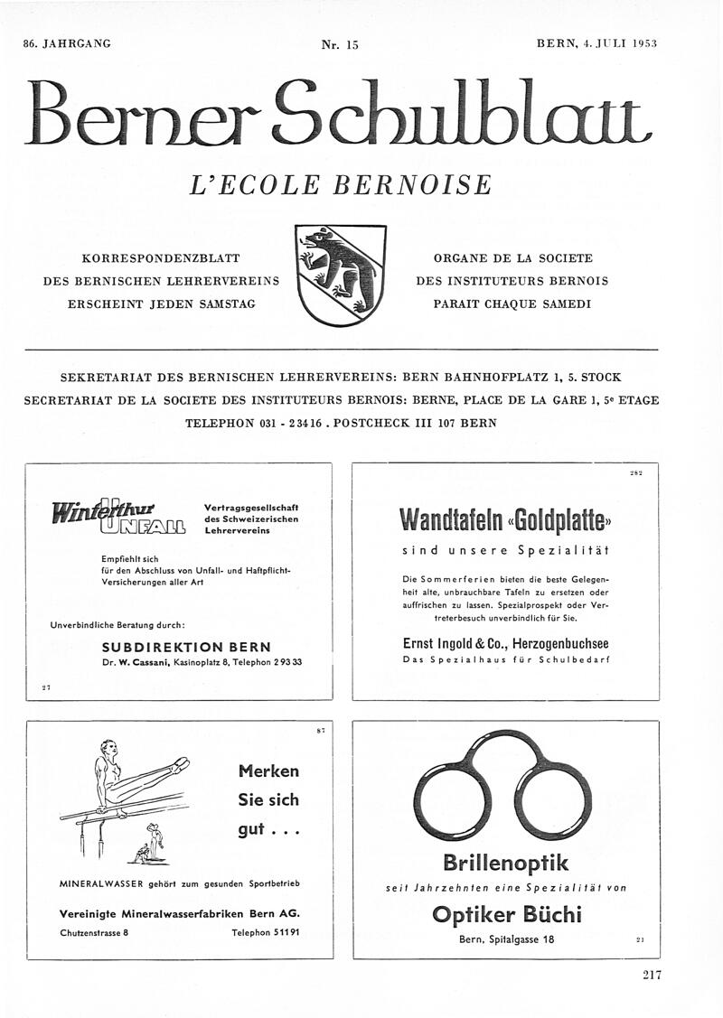 Buchumschlag - Heft 15