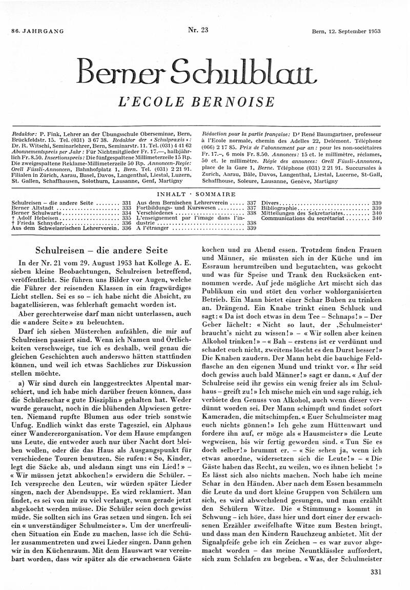 Buchumschlag - Heft 23