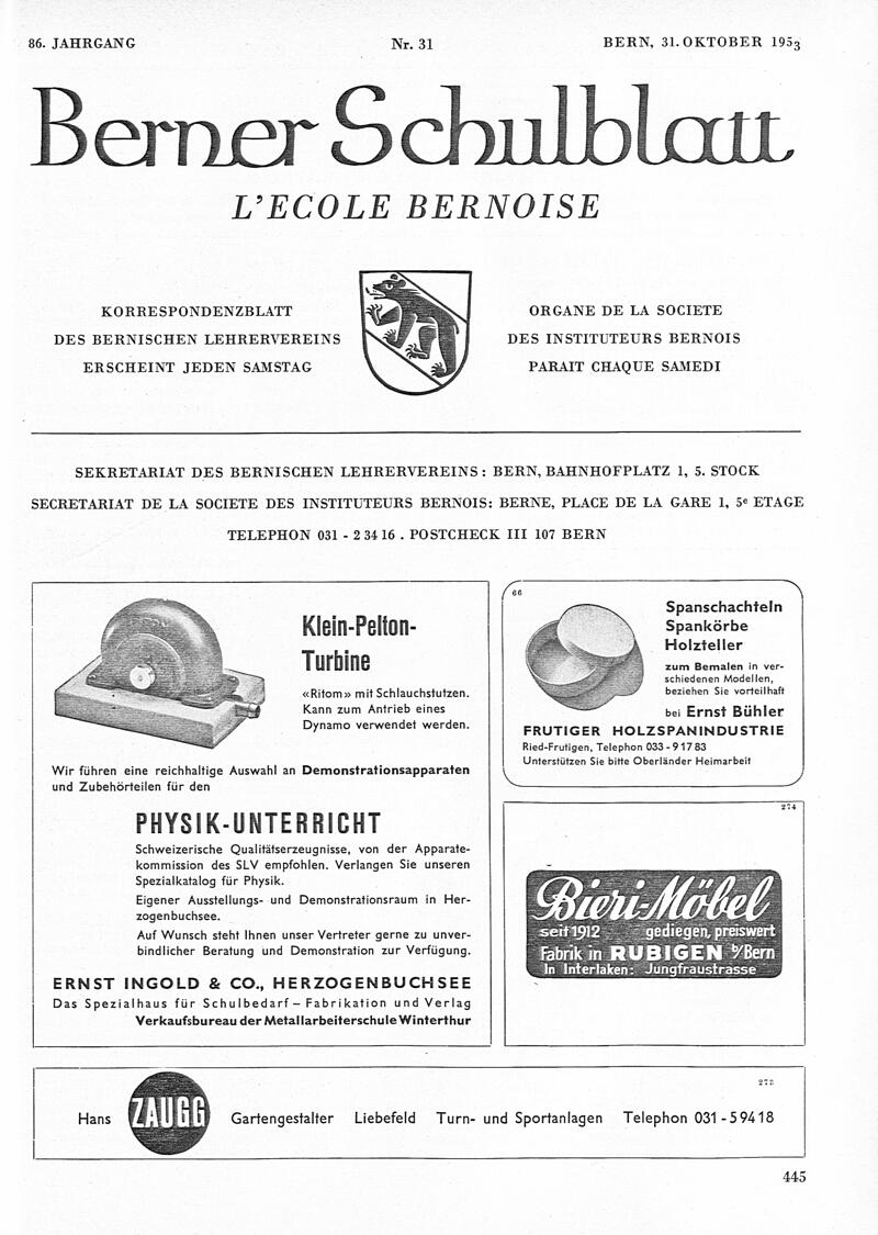 Buchumschlag - Heft 31