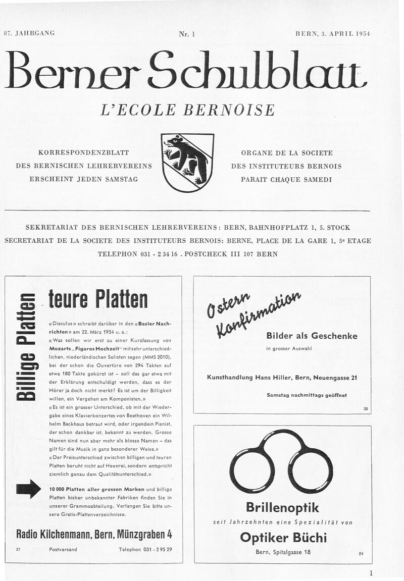 Buchumschlag - Heft 1