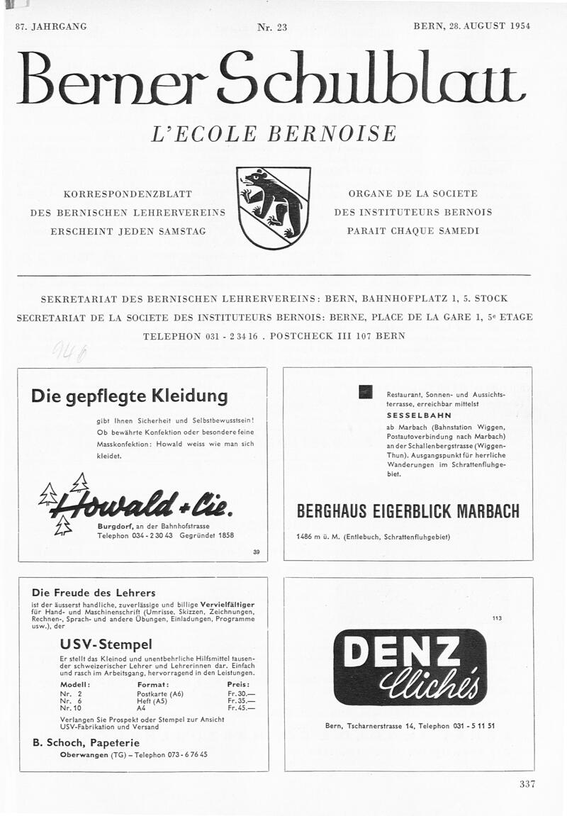 Buchumschlag - Heft 23