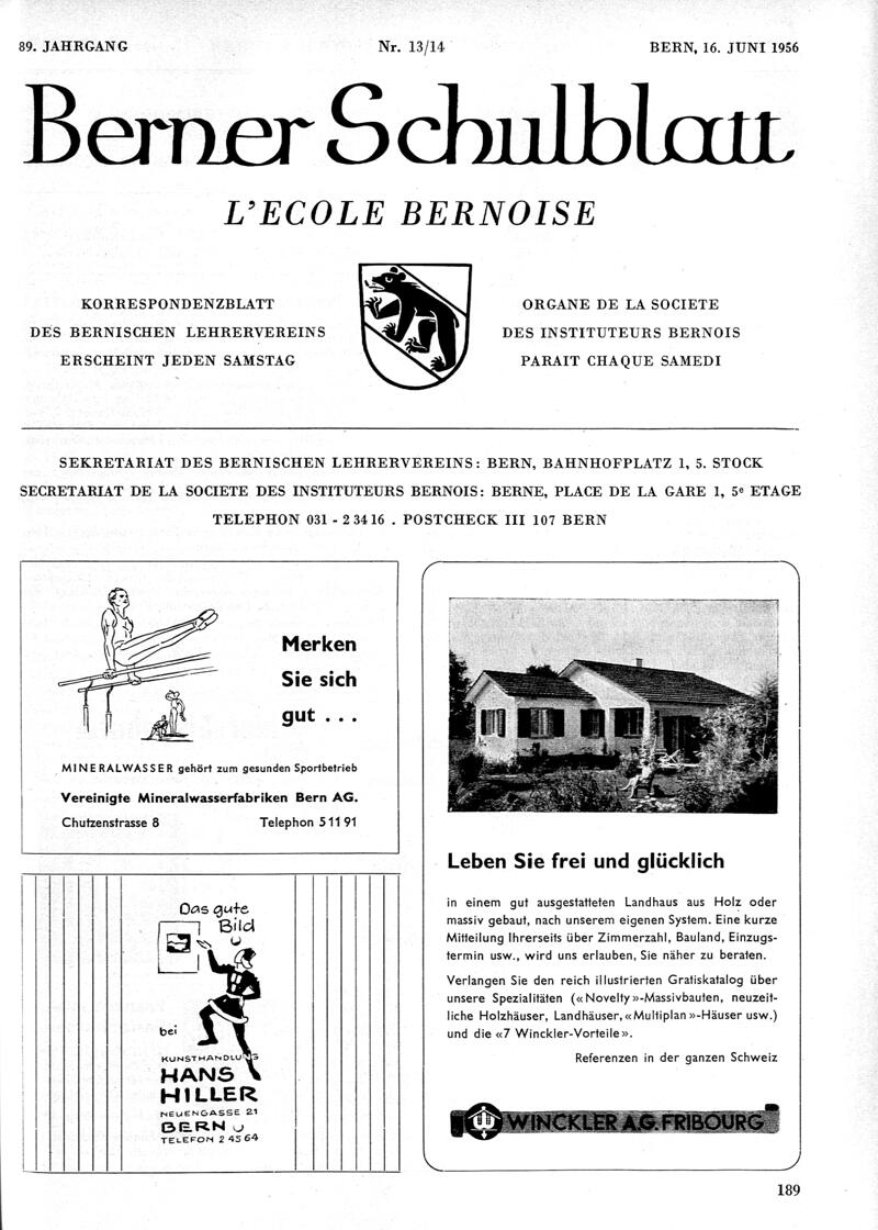 Buchumschlag - Heft 13-14