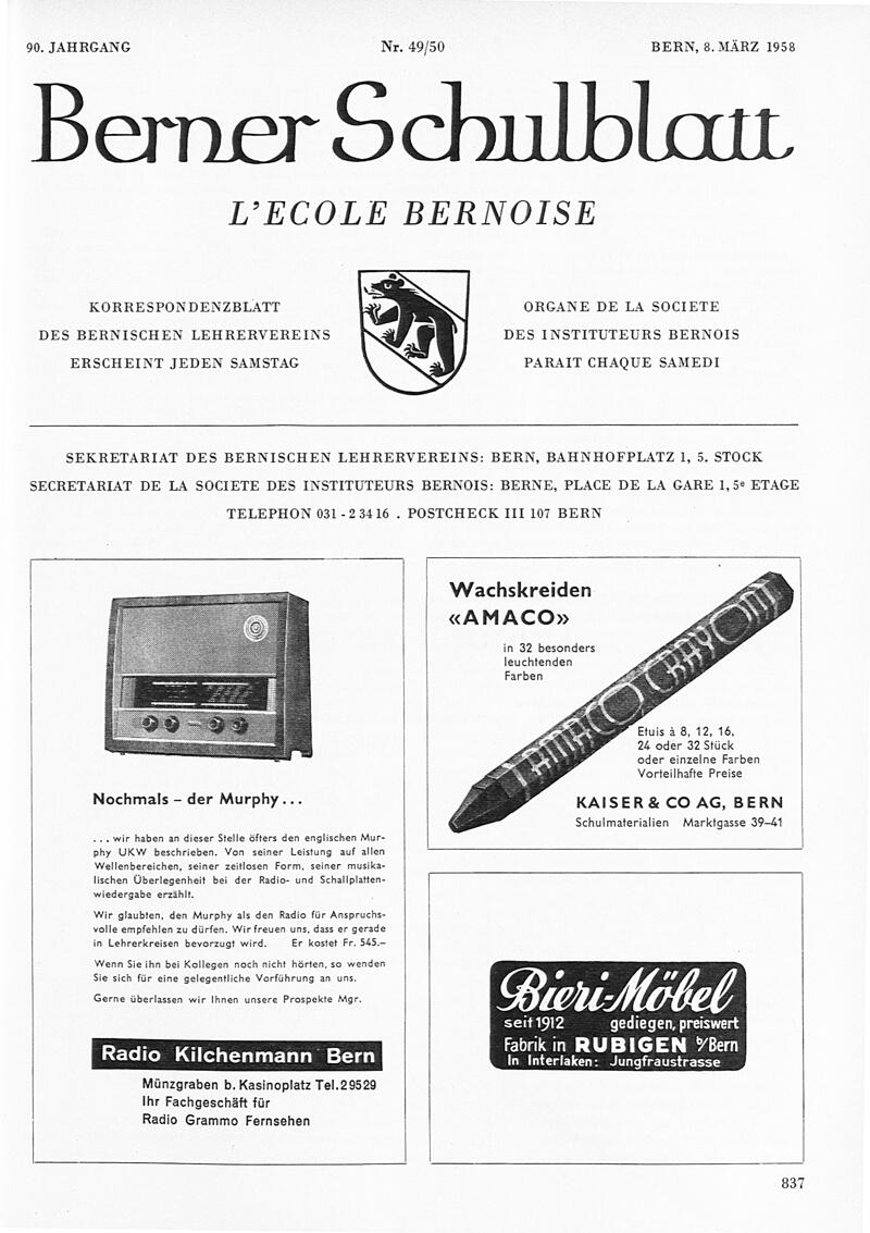 Buchumschlag - Heft 49-50