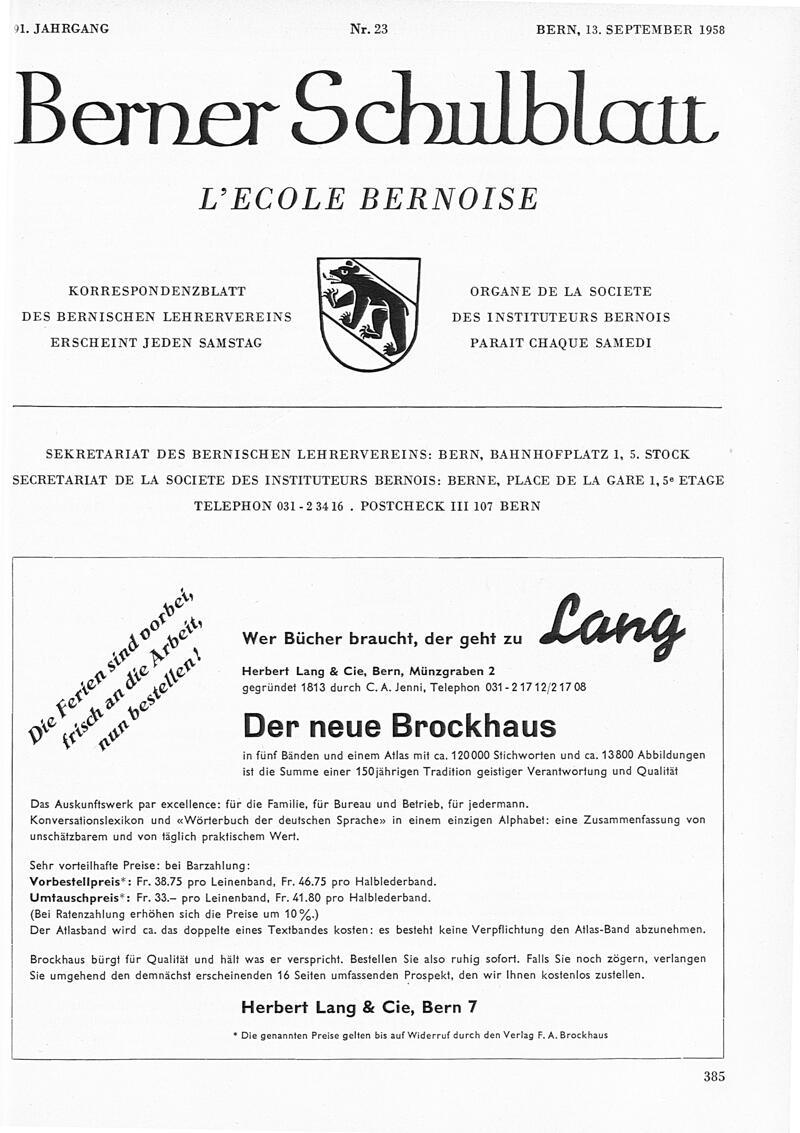 Buchumschlag - Heft 23