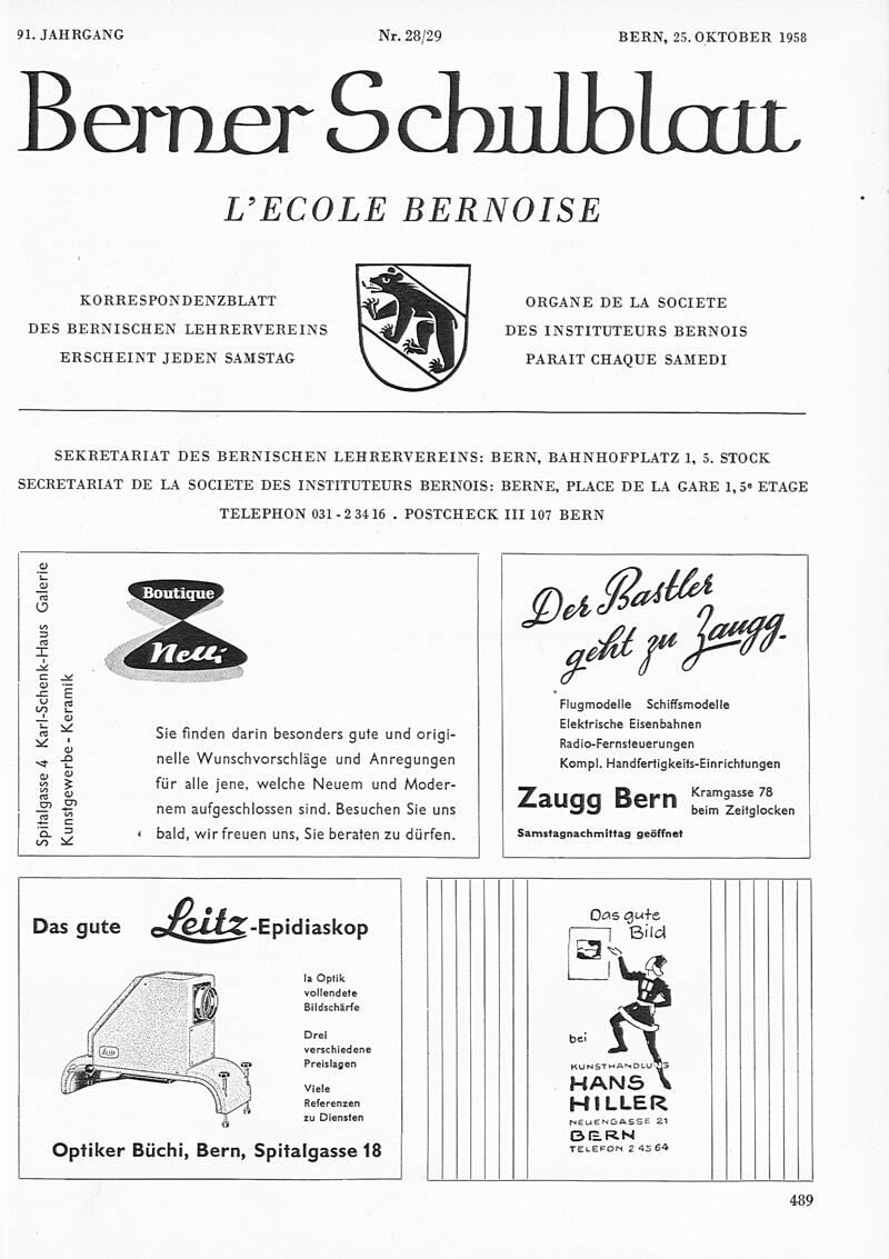 Buchumschlag - Heft 28-29