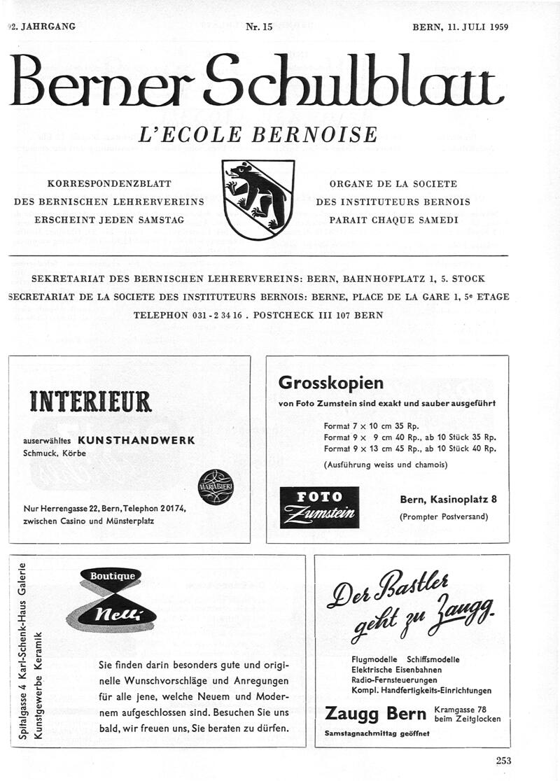 Buchumschlag - Heft 15