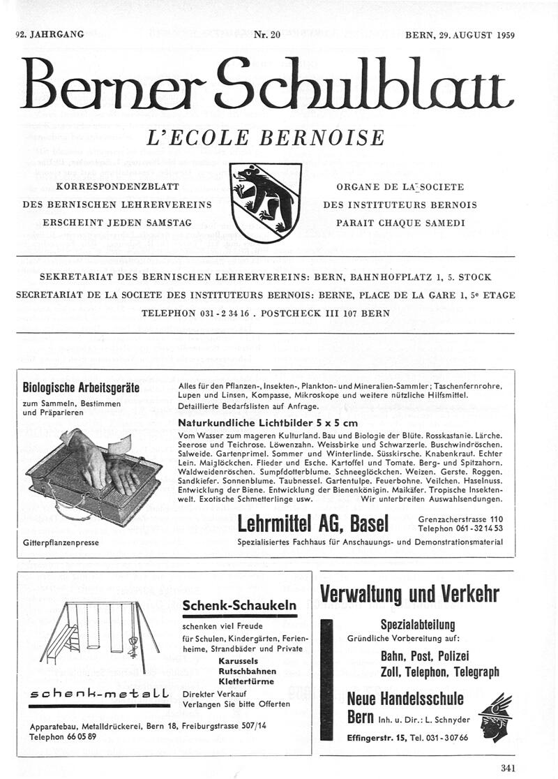 Buchumschlag - Heft 20