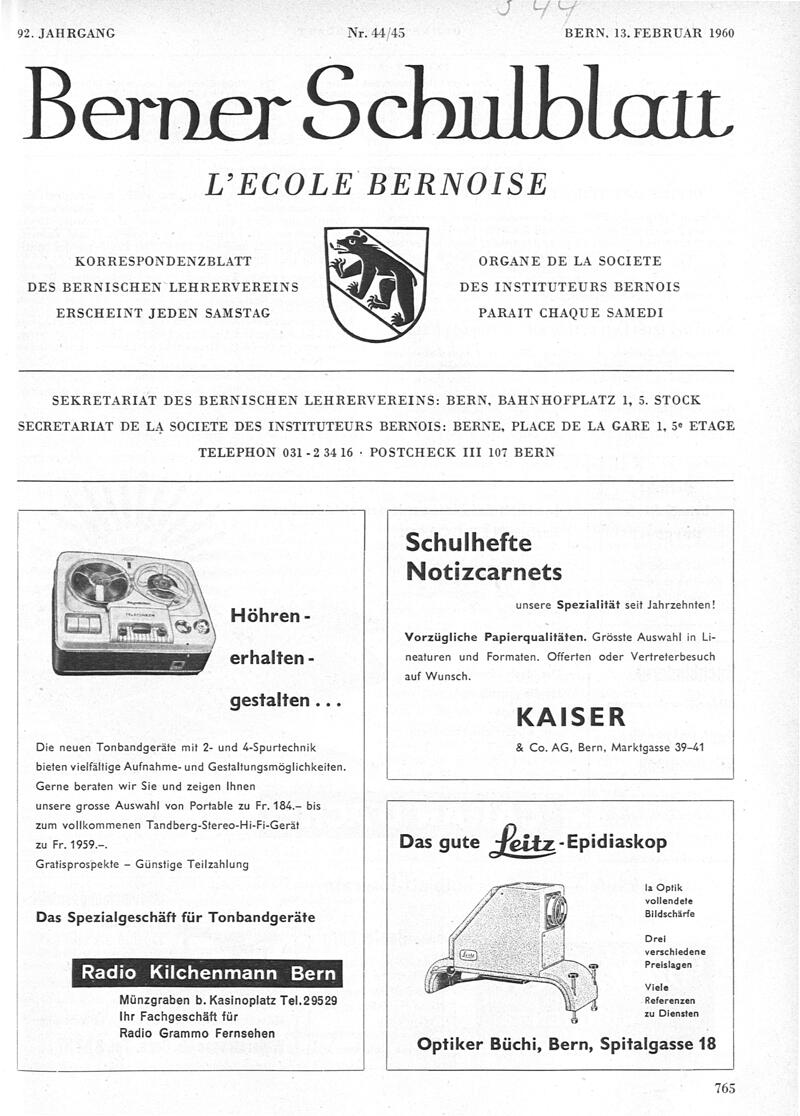 Buchumschlag - Heft 44-45