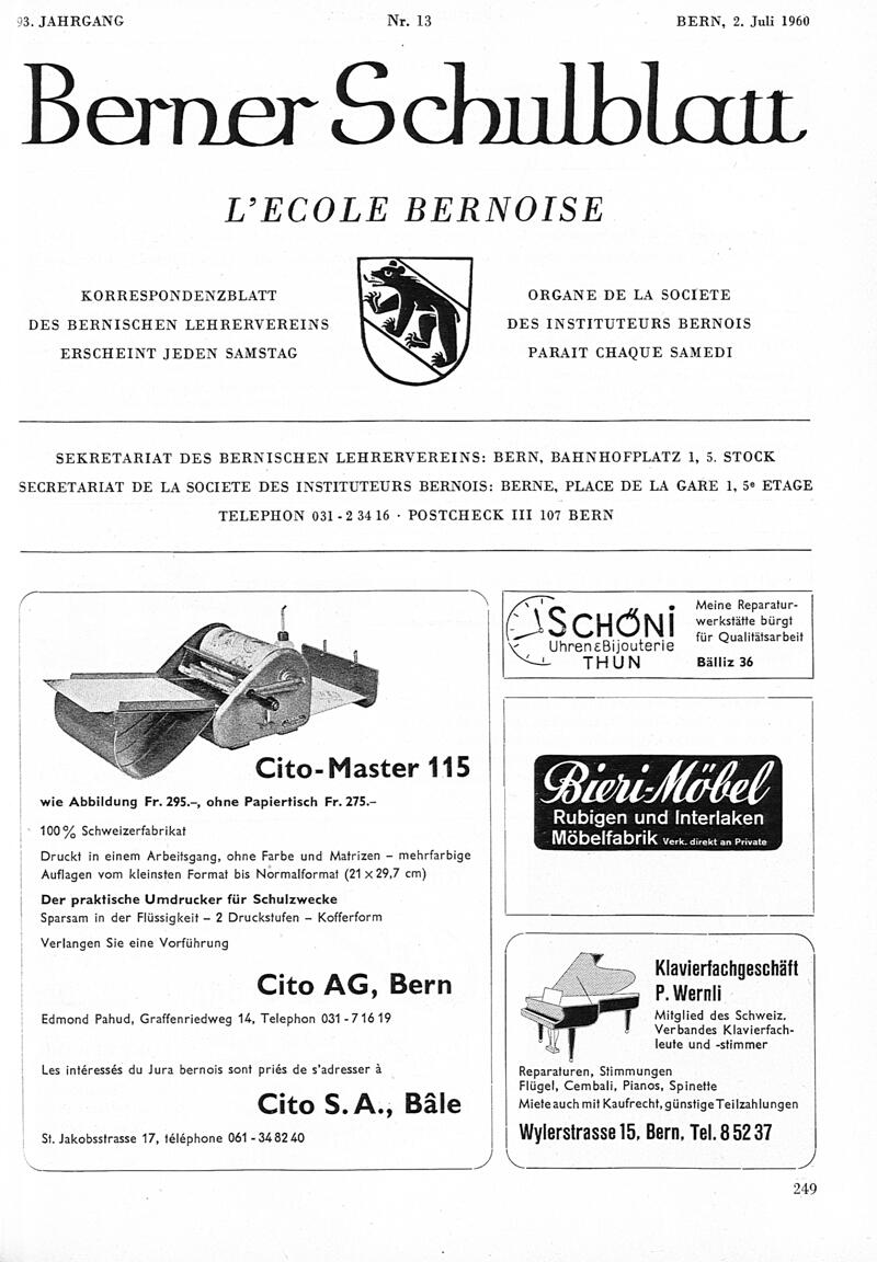 Buchumschlag - Heft 13