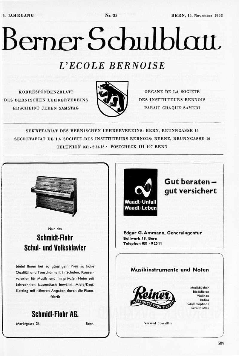 Buchumschlag - Heft 33