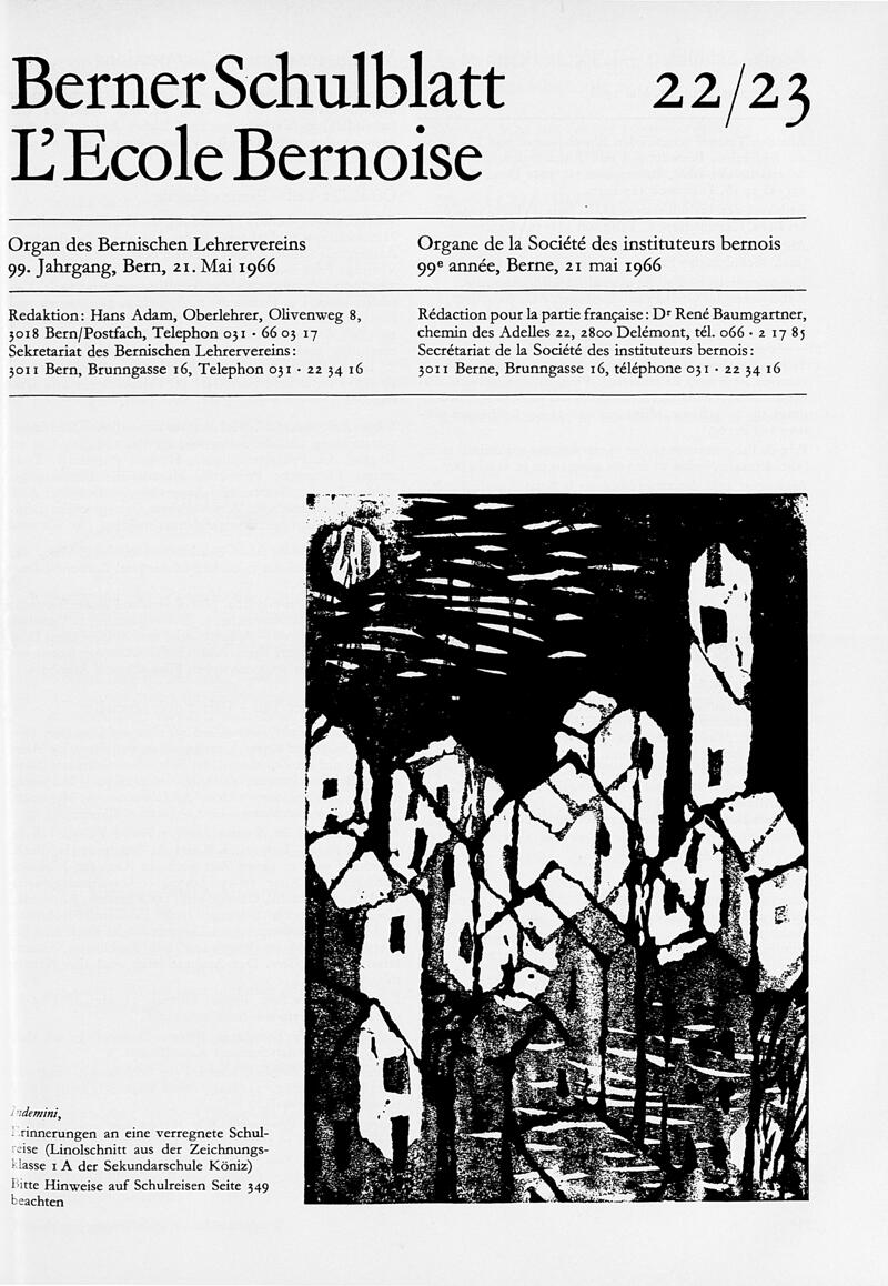 Buchumschlag - Heft 22-23