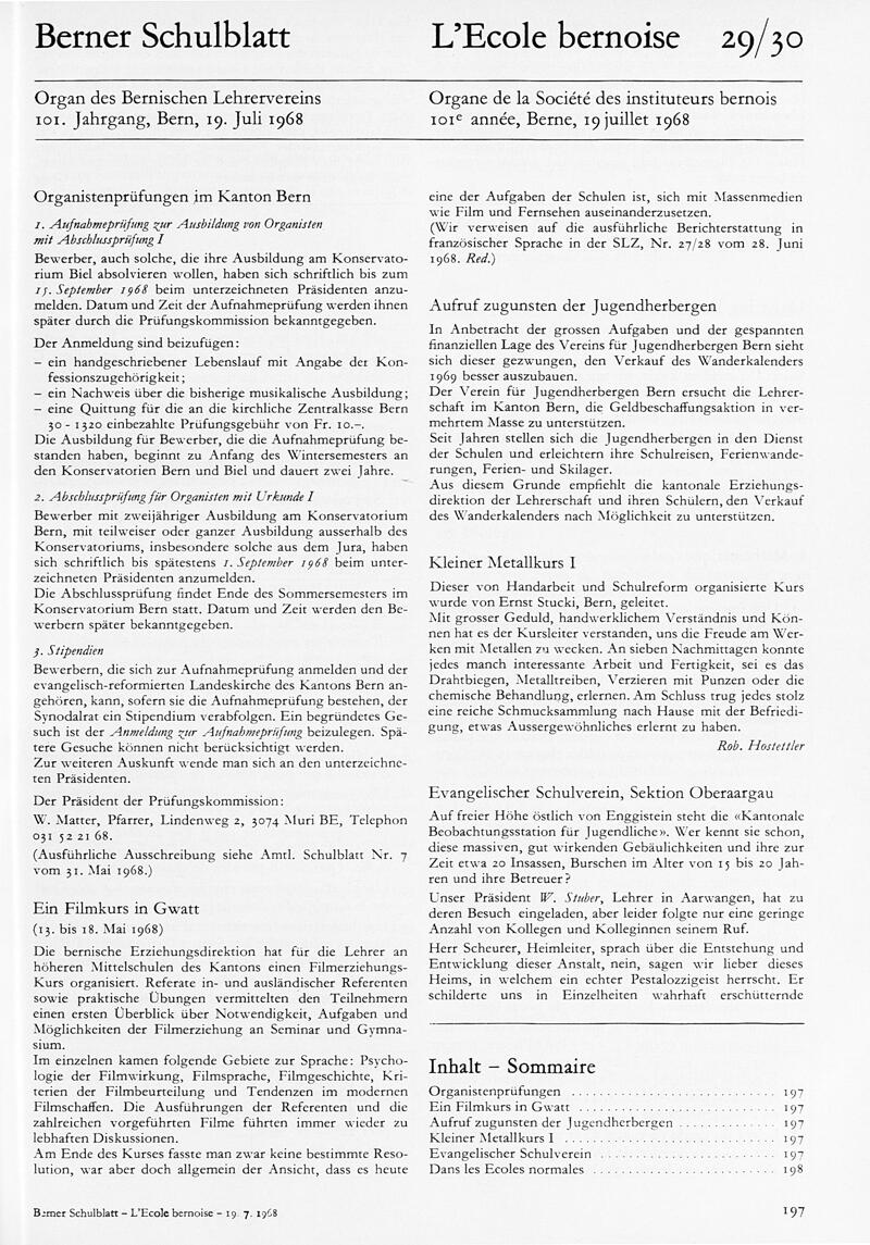 Buchumschlag - Heft 29-30