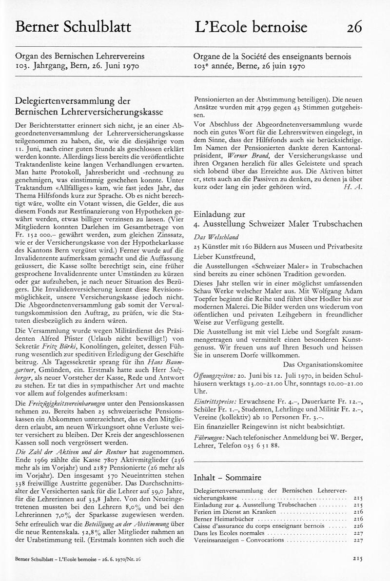 Buchumschlag - Heft 26