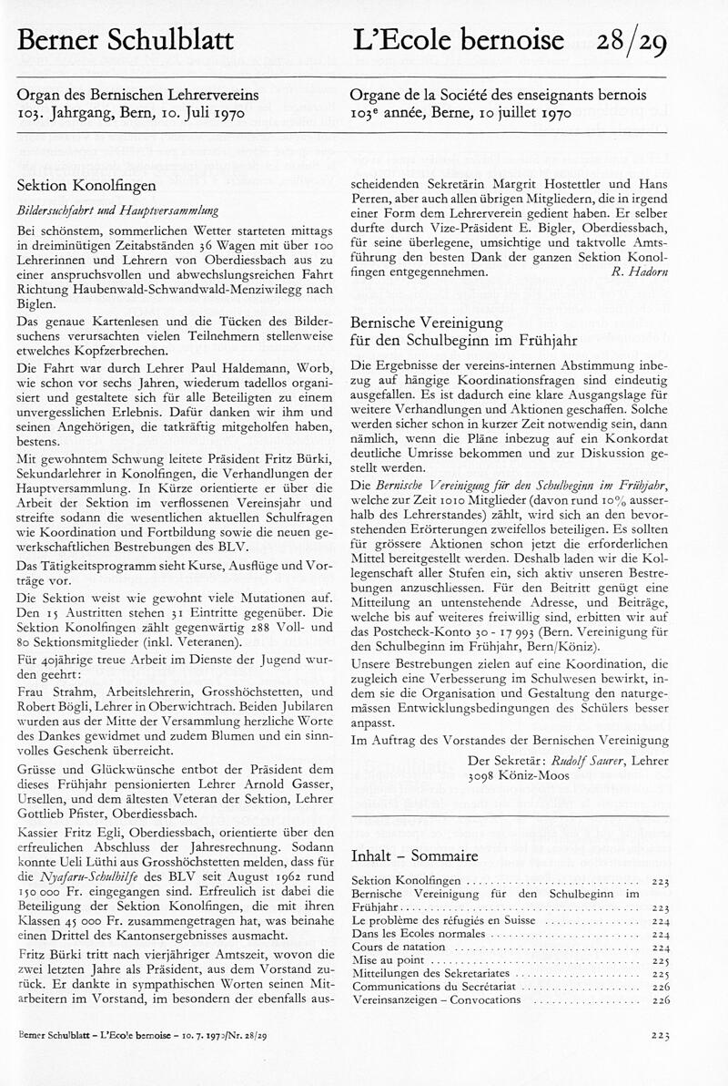 Buchumschlag - Heft 28-29