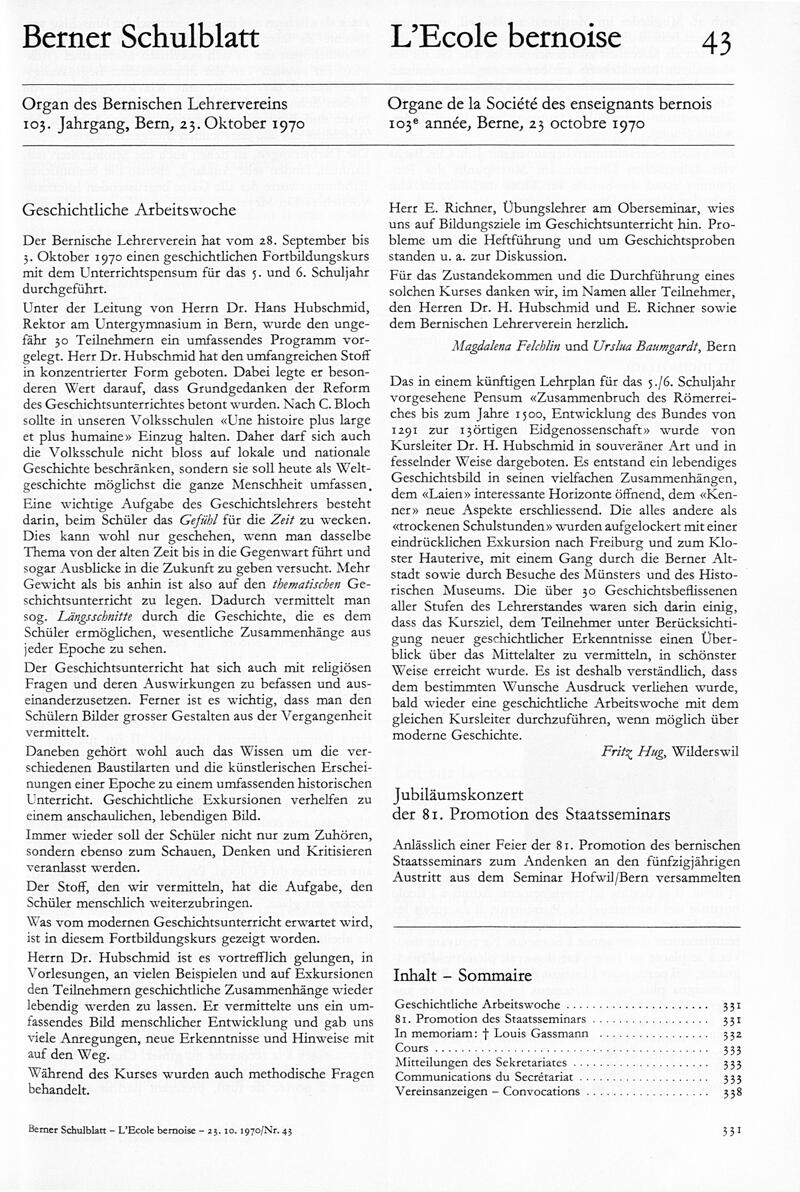 Buchumschlag - Heft 43