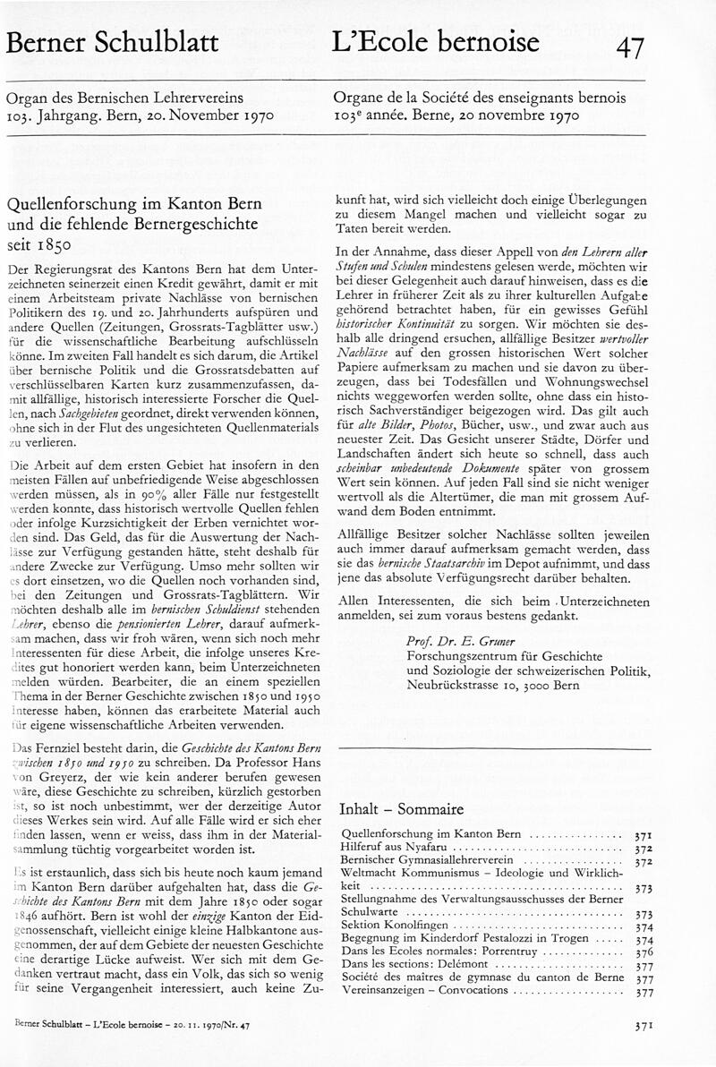 Buchumschlag - Heft 47