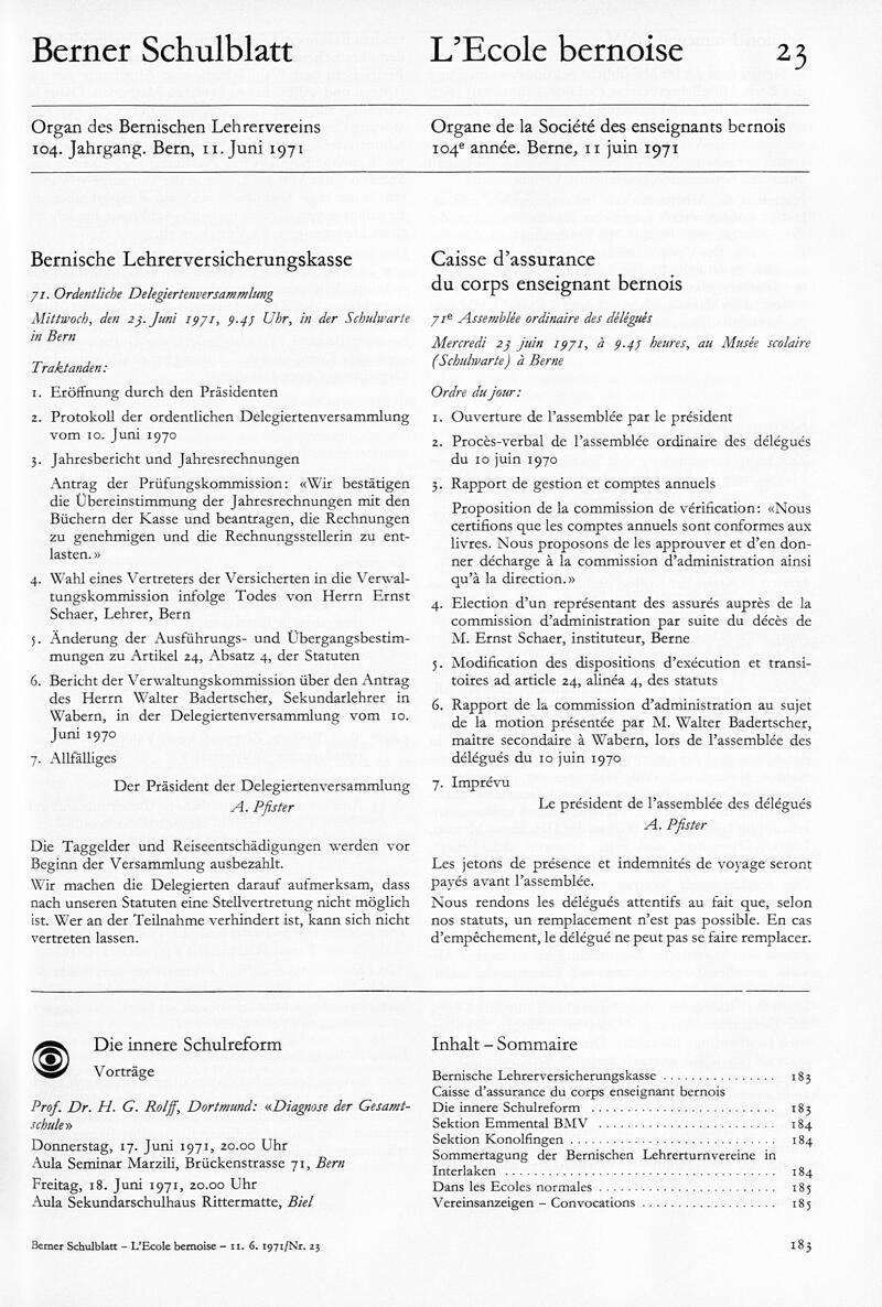 Buchumschlag - Heft 23