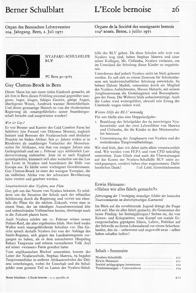 Buchumschlag - Heft 26