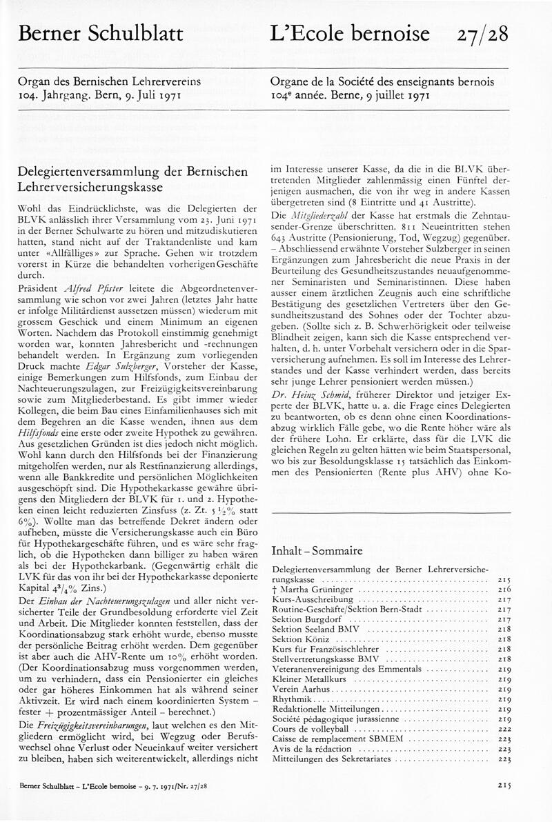 Buchumschlag - Heft 27-28