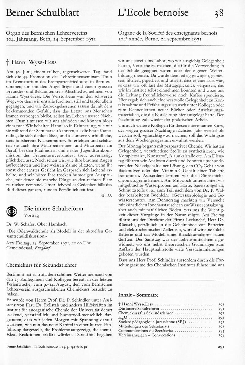 Buchumschlag - Heft 38