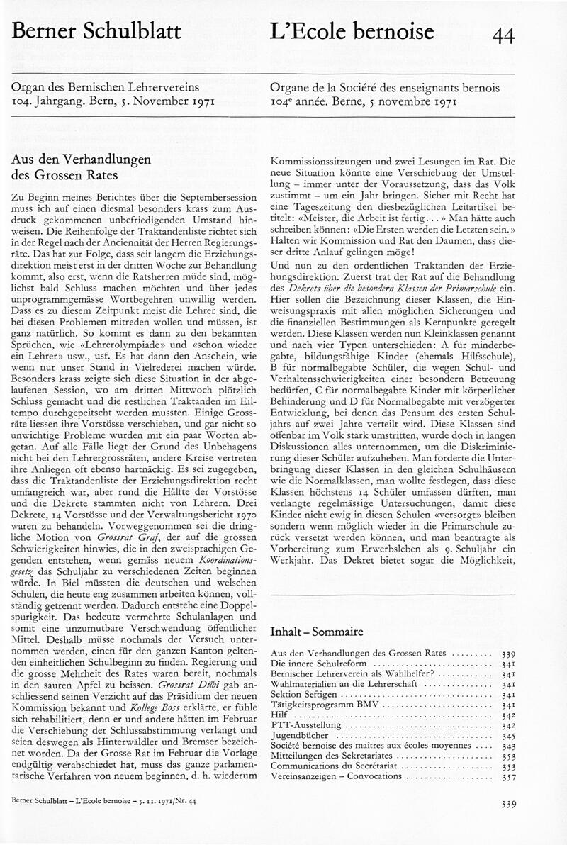 Buchumschlag - Heft 44